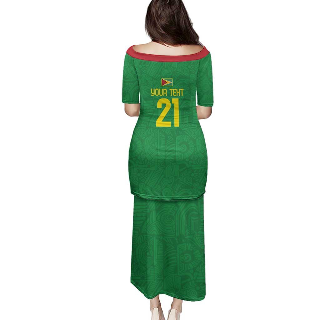 Golden Jaguars Fan Pride Custom Family Matching Puletasi and Hawaiian Shirt Support Green Gold and Glory - Wonder Print Shop