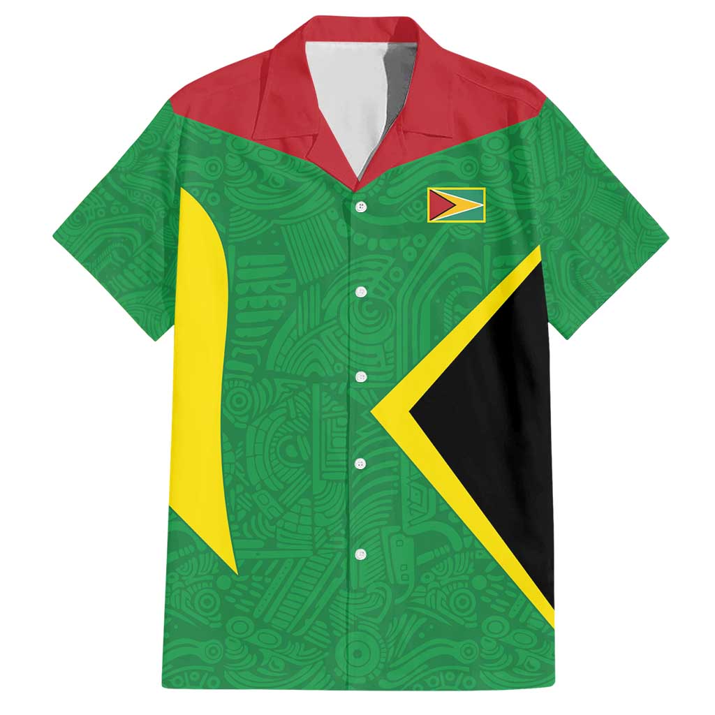 Golden Jaguars Fan Pride Custom Family Matching Short Sleeve Bodycon Dress and Hawaiian Shirt Support Green Gold and Glory - Wonder Print Shop