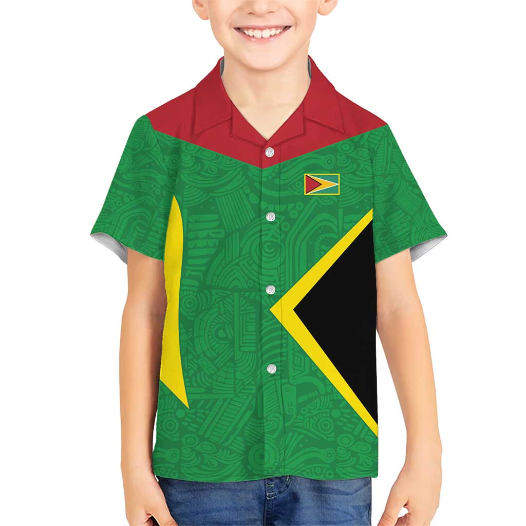 Golden Jaguars Fan Pride Custom Family Matching Short Sleeve Bodycon Dress and Hawaiian Shirt Support Green Gold and Glory - Wonder Print Shop