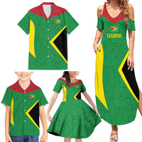 Golden Jaguars Fan Pride Custom Family Matching Summer Maxi Dress and Hawaiian Shirt Support Green Gold and Glory - Wonder Print Shop
