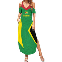 Golden Jaguars Fan Pride Custom Family Matching Summer Maxi Dress and Hawaiian Shirt Support Green Gold and Glory - Wonder Print Shop