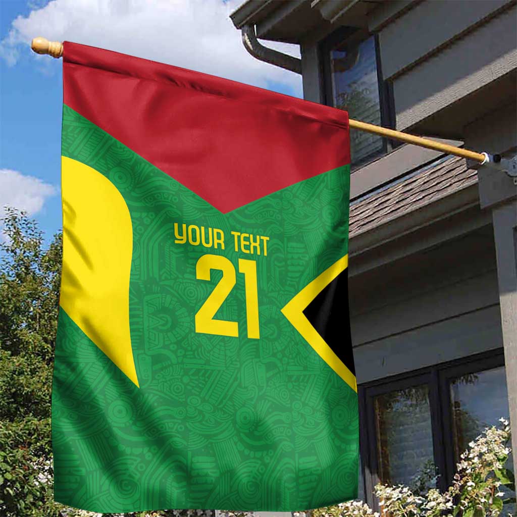 Golden Jaguars Fan Pride Custom Garden Flag Support Green Gold and Glory - Wonder Print Shop