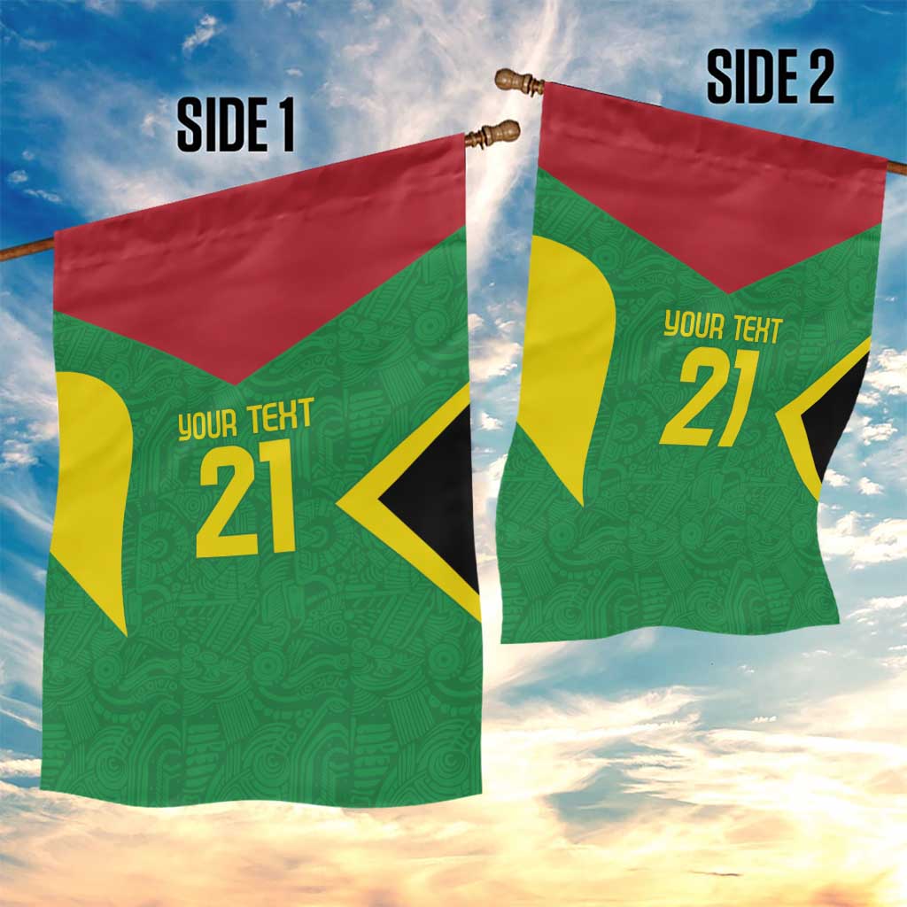 Golden Jaguars Fan Pride Custom Garden Flag Support Green Gold and Glory - Wonder Print Shop