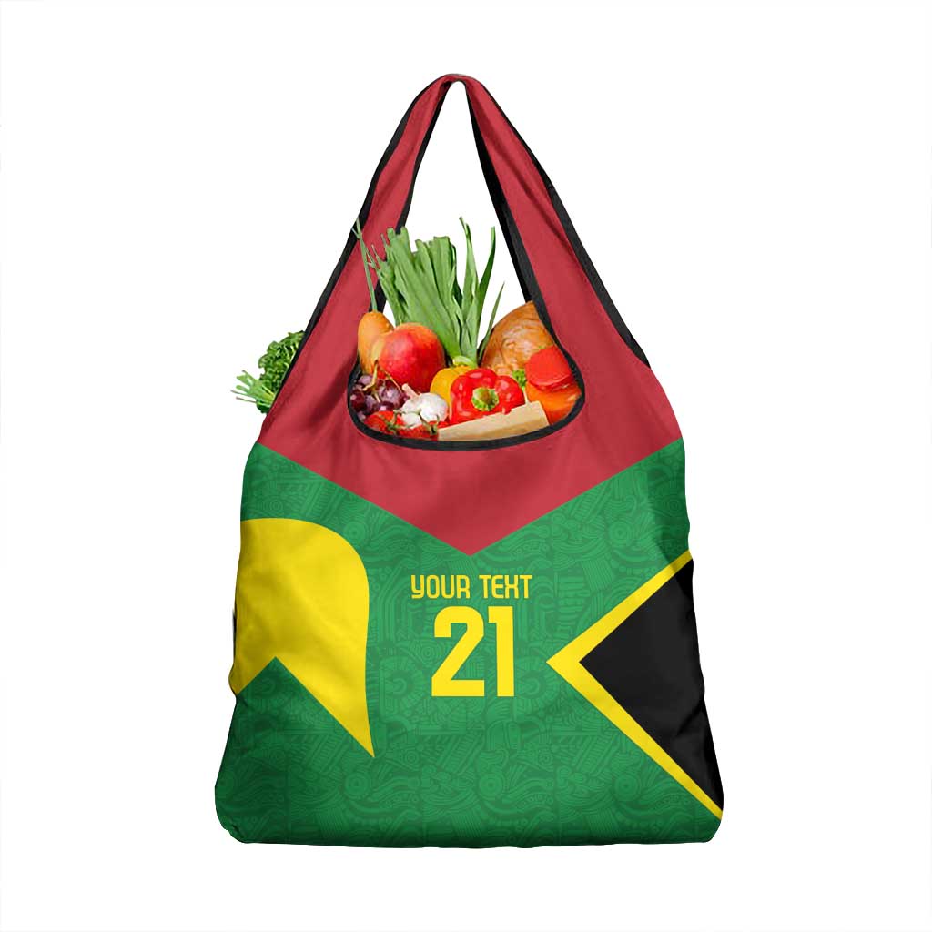 Golden Jaguars Fan Pride Custom Grocery Bag Support Green Gold and Glory - Wonder Print Shop