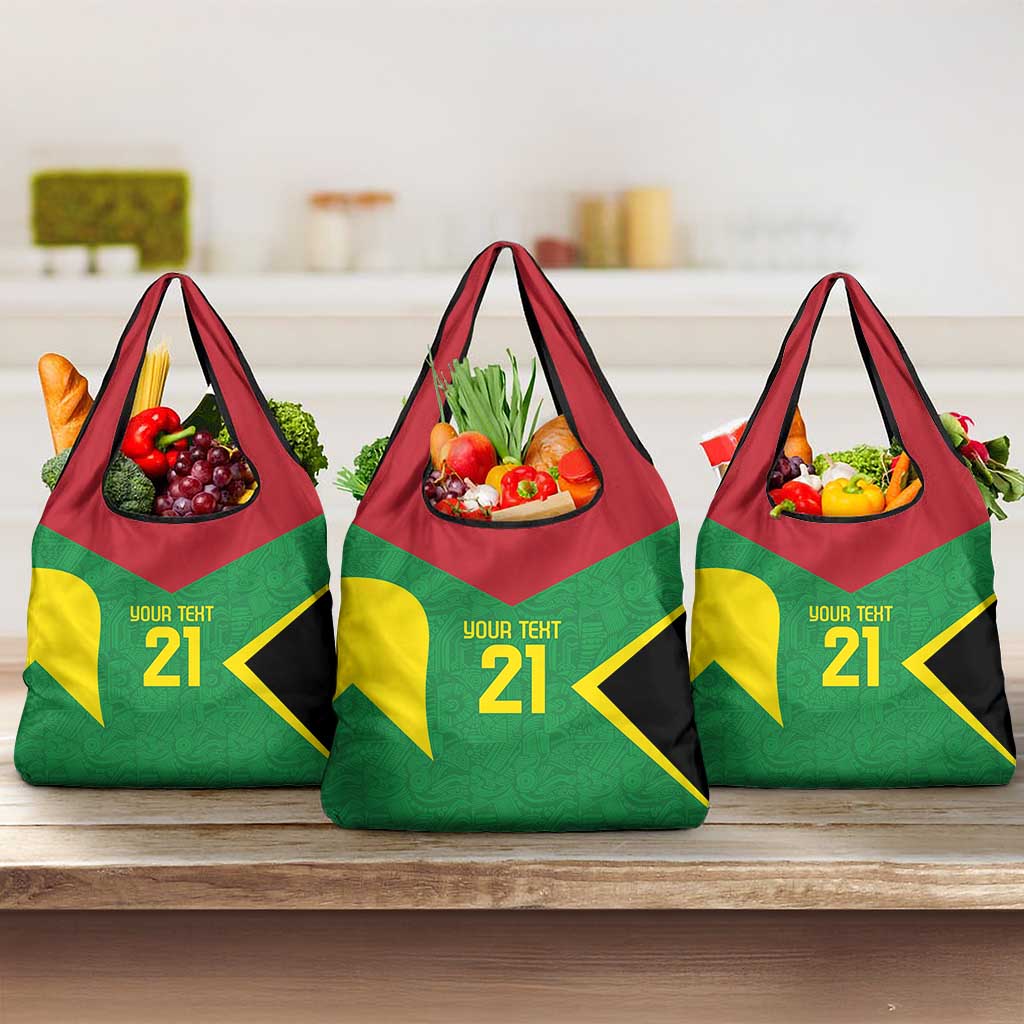 Golden Jaguars Fan Pride Custom Grocery Bag Support Green Gold and Glory - Wonder Print Shop