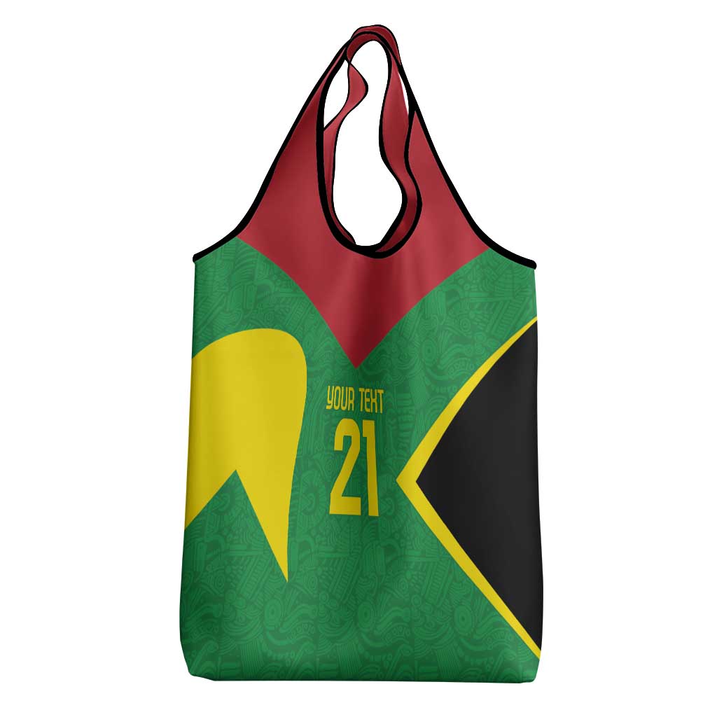 Golden Jaguars Fan Pride Custom Grocery Bag Support Green Gold and Glory - Wonder Print Shop