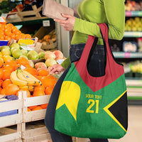 Golden Jaguars Fan Pride Custom Grocery Bag Support Green Gold and Glory - Wonder Print Shop