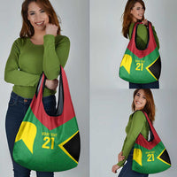 Golden Jaguars Fan Pride Custom Grocery Bag Support Green Gold and Glory - Wonder Print Shop