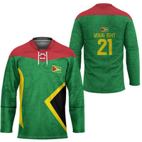 Golden Jaguars Fan Pride Custom Hockey Jersey Support Green Gold and Glory - Wonder Print Shop