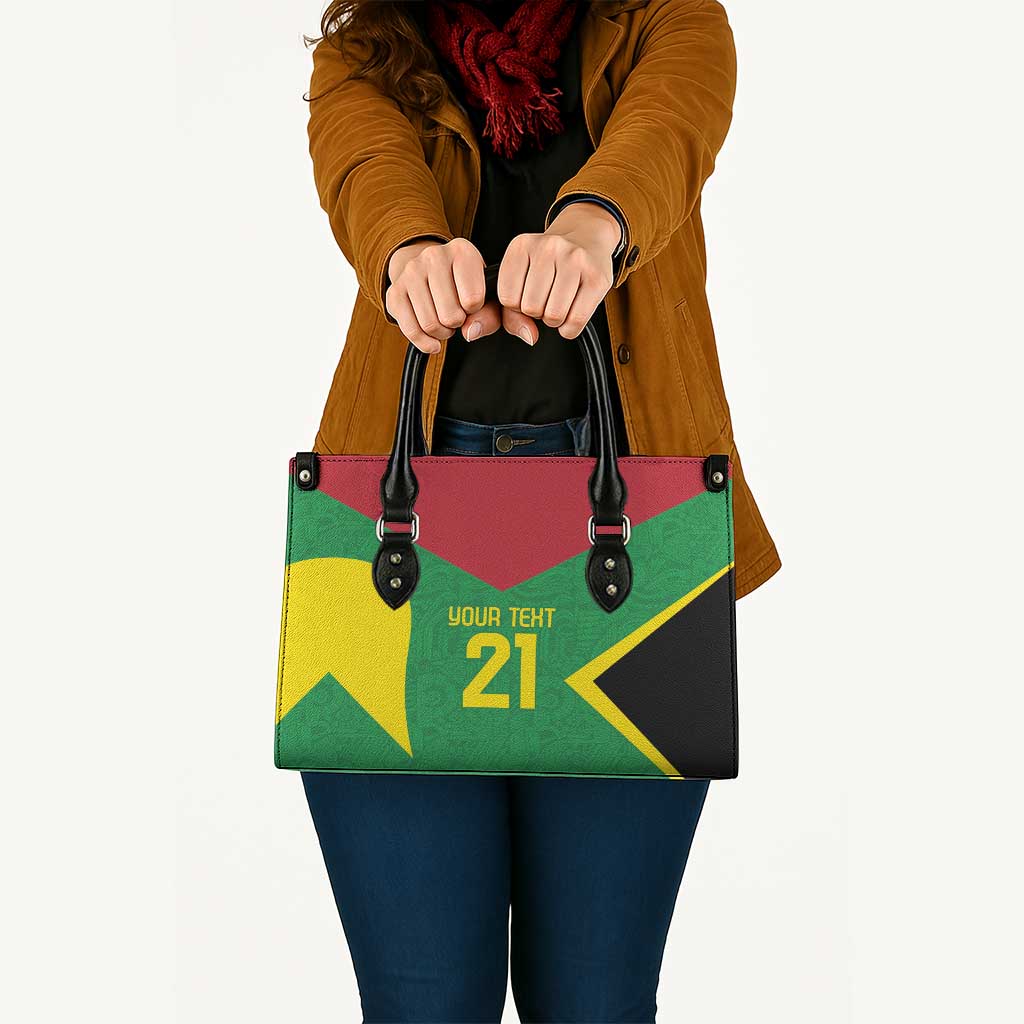 Golden Jaguars Fan Pride Custom Leather Bag Support Green Gold and Glory - Wonder Print Shop