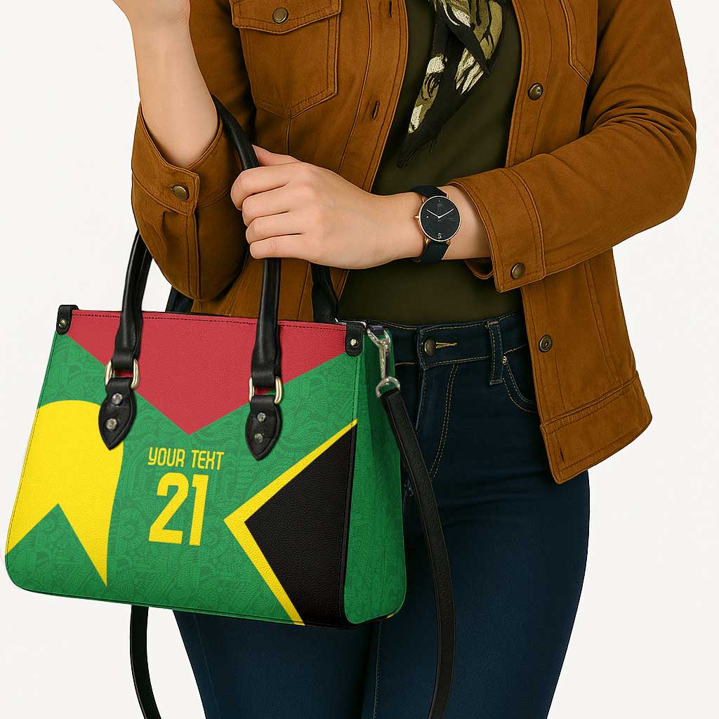 Golden Jaguars Fan Pride Custom Leather Bag Support Green Gold and Glory - Wonder Print Shop