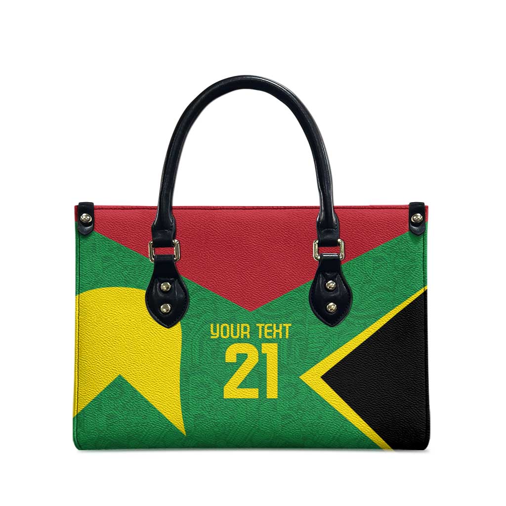 Golden Jaguars Fan Pride Custom Leather Bag Support Green Gold and Glory - Wonder Print Shop