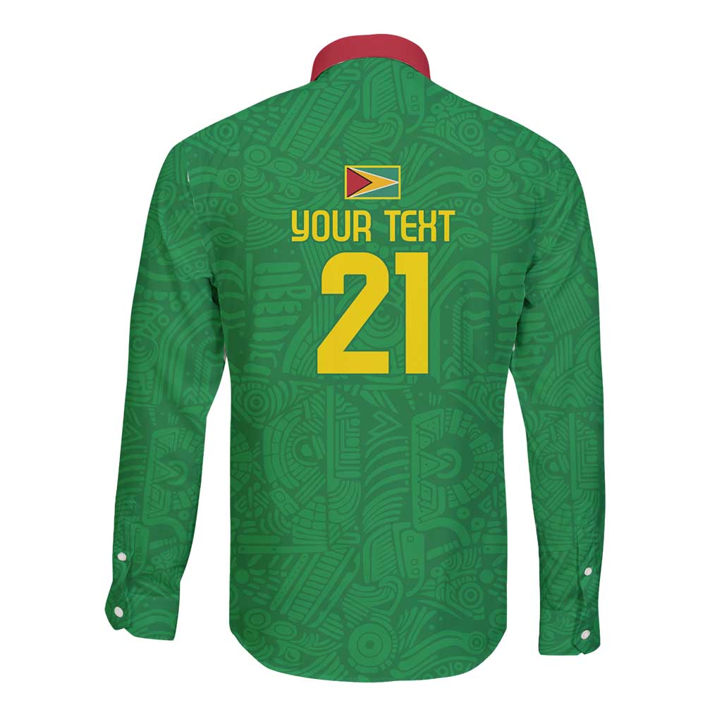 Golden Jaguars Fan Pride Custom Long Sleeve Button Shirt Support Green Gold and Glory - Wonder Print Shop