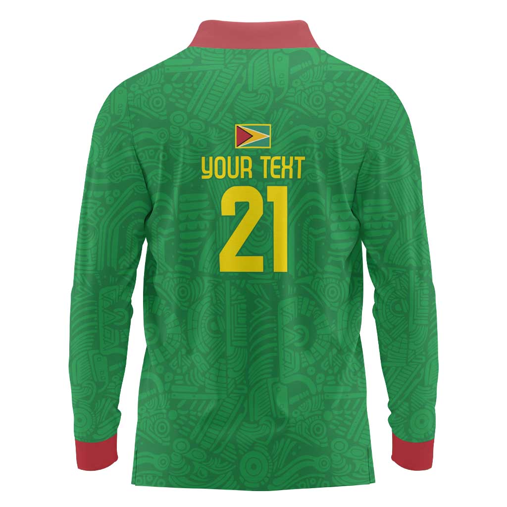 Golden Jaguars Fan Pride Custom Long Sleeve Polo Shirt Support Green Gold and Glory - Wonder Print Shop