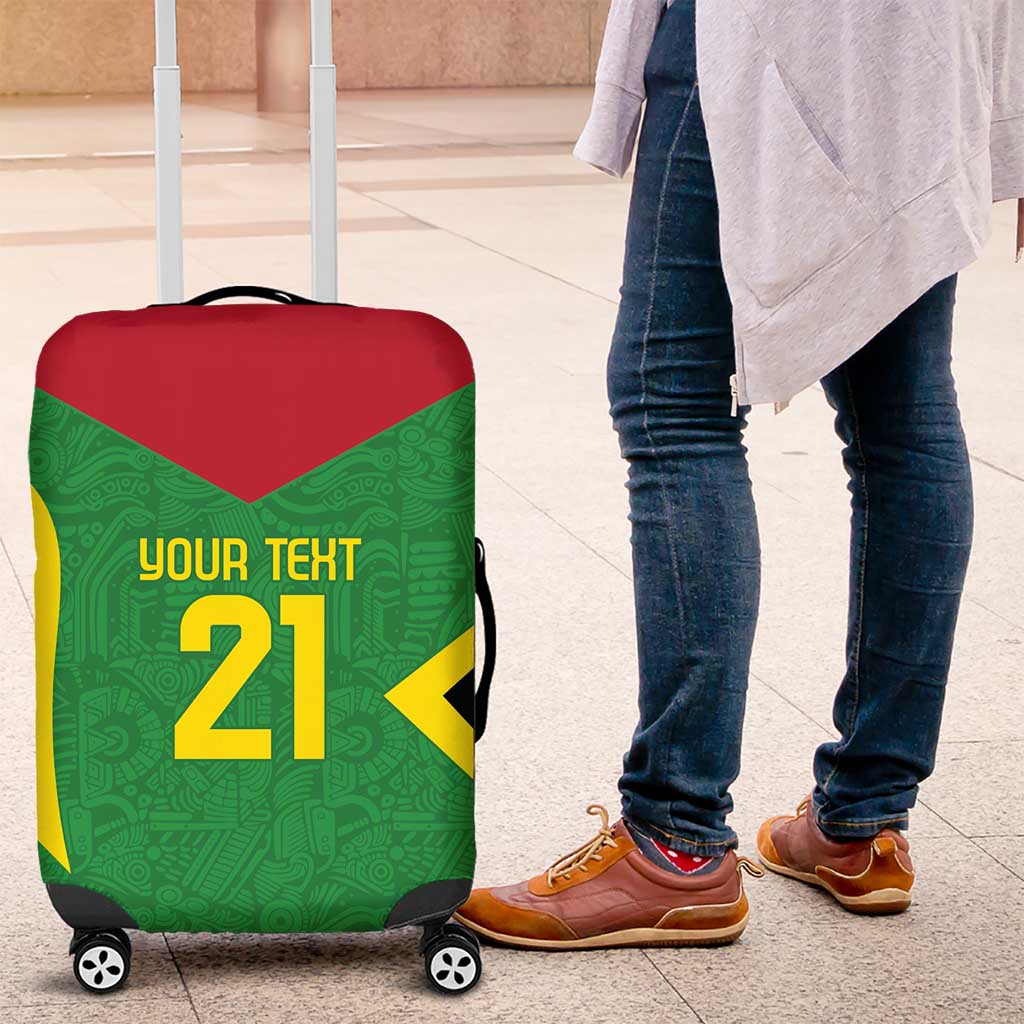 Golden Jaguars Fan Pride Custom Luggage Cover Support Green Gold and Glory - Wonder Print Shop