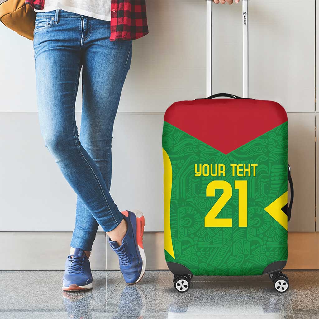 Golden Jaguars Fan Pride Custom Luggage Cover Support Green Gold and Glory - Wonder Print Shop
