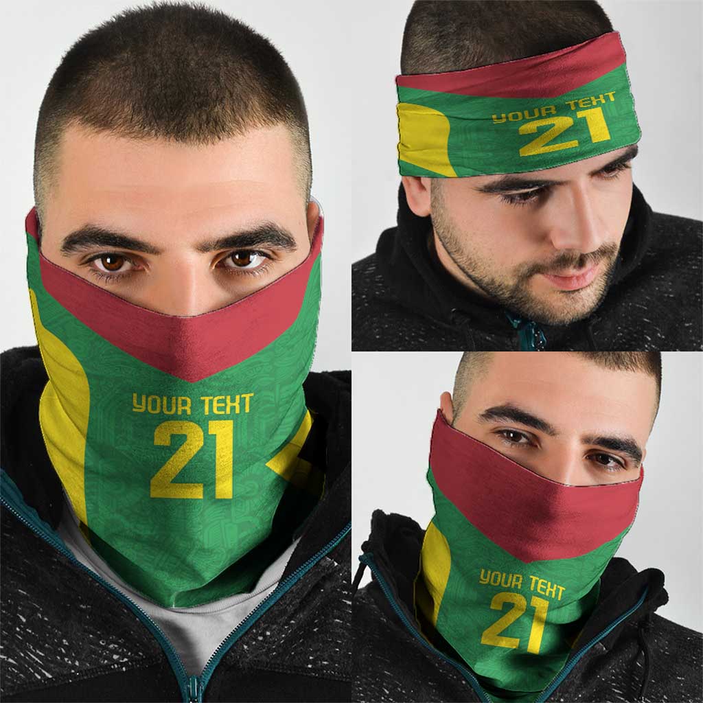 Golden Jaguars Fan Pride Custom Neck Gaiter Support Green Gold and Glory - Wonder Print Shop
