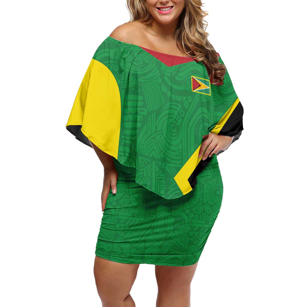 Golden Jaguars Fan Pride Custom Off Shoulder Short Dress Support Green Gold and Glory - Wonder Print Shop