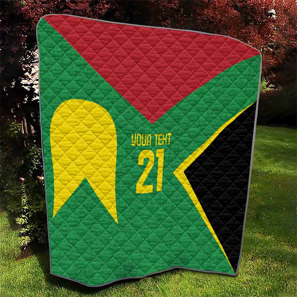 Golden Jaguars Fan Pride Custom Quilt Support Green Gold and Glory - Wonder Print Shop