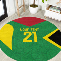Golden Jaguars Fan Pride Custom Round Carpet Support Green Gold and Glory - Wonder Print Shop