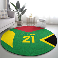 Golden Jaguars Fan Pride Custom Round Carpet Support Green Gold and Glory - Wonder Print Shop