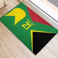Golden Jaguars Fan Pride Custom Rubber Doormat Support Green Gold and Glory - Wonder Print Shop