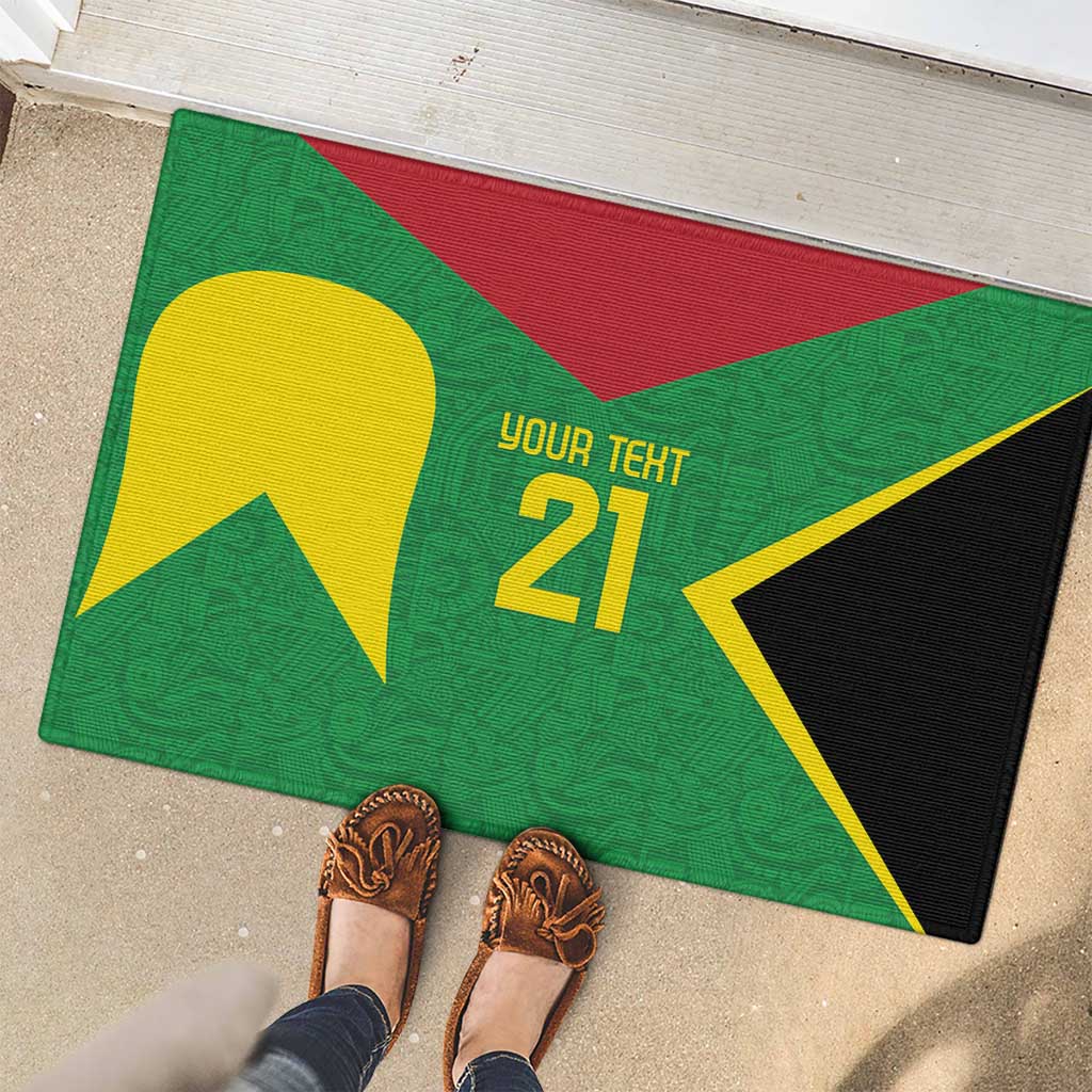 Golden Jaguars Fan Pride Custom Rubber Doormat Support Green Gold and Glory - Wonder Print Shop