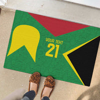Golden Jaguars Fan Pride Custom Rubber Doormat Support Green Gold and Glory - Wonder Print Shop