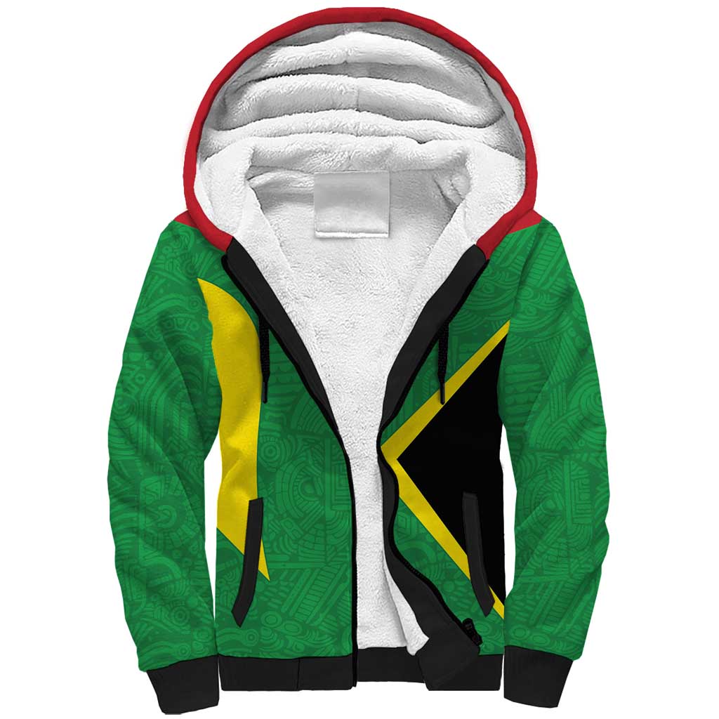 Golden Jaguars Fan Pride Custom Sherpa Hoodie Support Green Gold and Glory - Wonder Print Shop