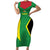 Golden Jaguars Fan Pride Custom Short Sleeve Bodycon Dress Support Green Gold and Glory - Wonder Print Shop