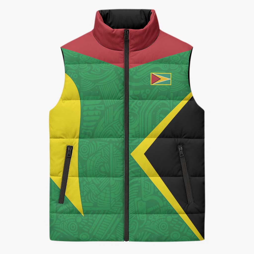 Golden Jaguars Fan Pride Custom Sleeveless Puffer Jacket Support Green Gold and Glory - Wonder Print Shop