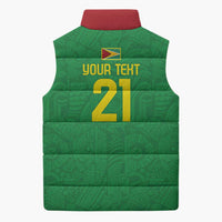 Golden Jaguars Fan Pride Custom Sleeveless Puffer Jacket Support Green Gold and Glory - Wonder Print Shop