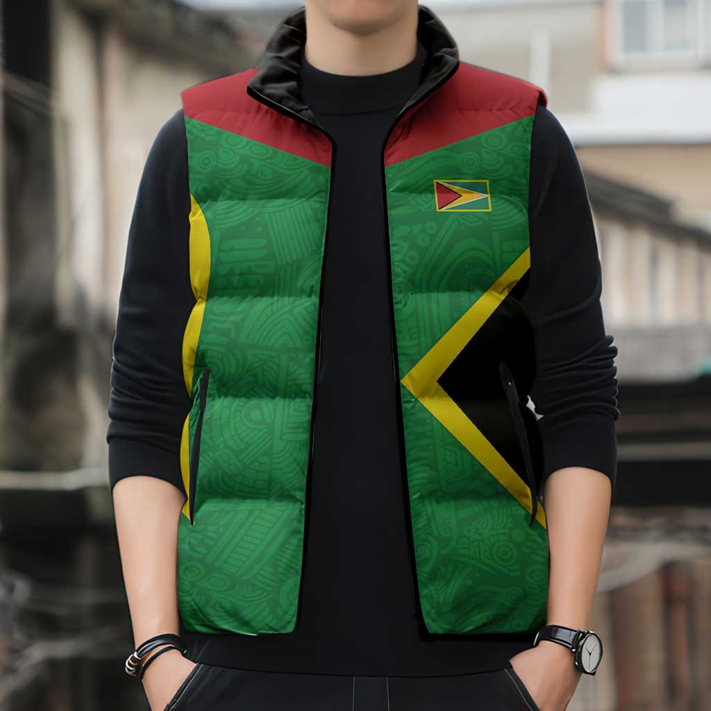 Golden Jaguars Fan Pride Custom Sleeveless Puffer Jacket Support Green Gold and Glory - Wonder Print Shop