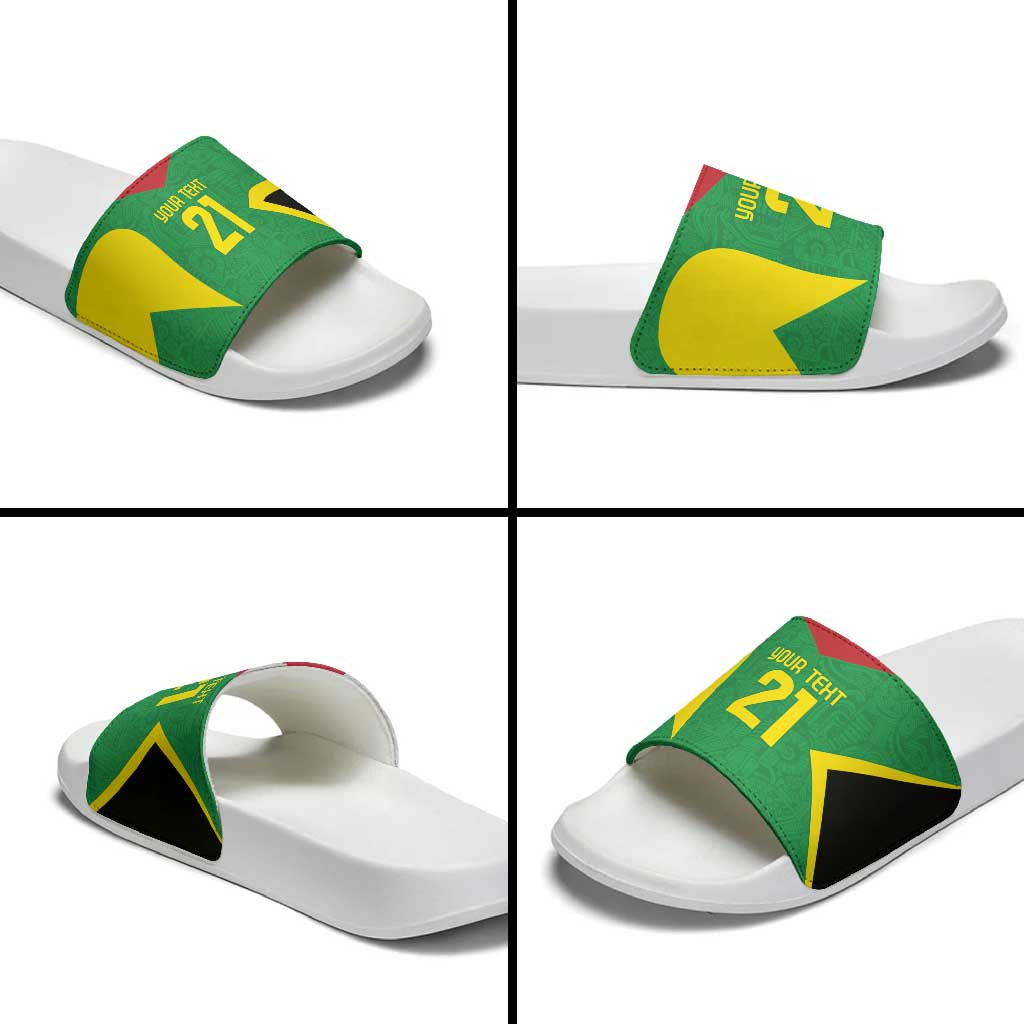 Golden Jaguars Fan Pride Custom Slide Sandals Support Green Gold and Glory - Wonder Print Shop