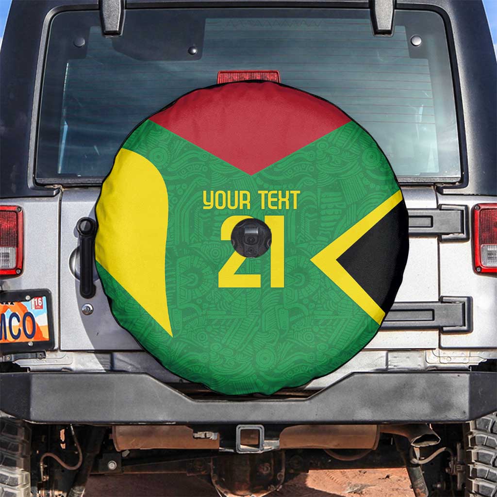 Golden Jaguars Fan Pride Custom Spare Tire Cover Support Green Gold and Glory - Wonder Print Shop