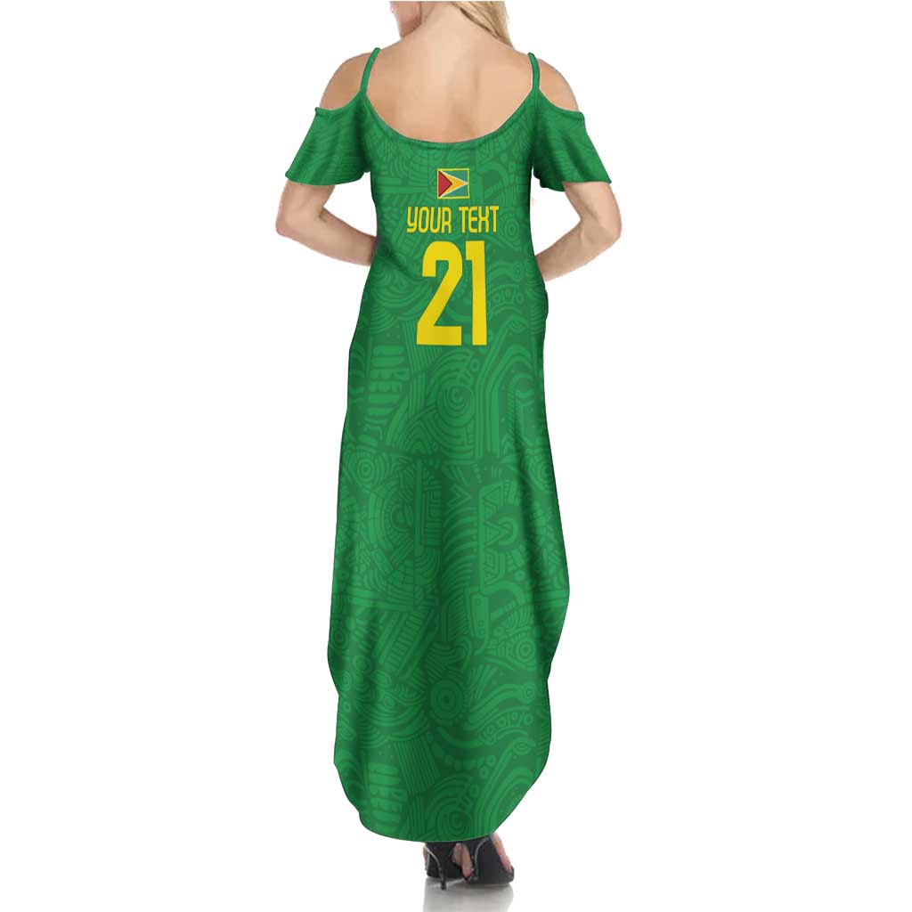 Golden Jaguars Fan Pride Custom Summer Maxi Dress Support Green Gold and Glory - Wonder Print Shop