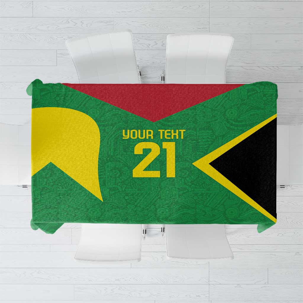 Golden Jaguars Fan Pride Custom Tablecloth Support Green Gold and Glory - Wonder Print Shop