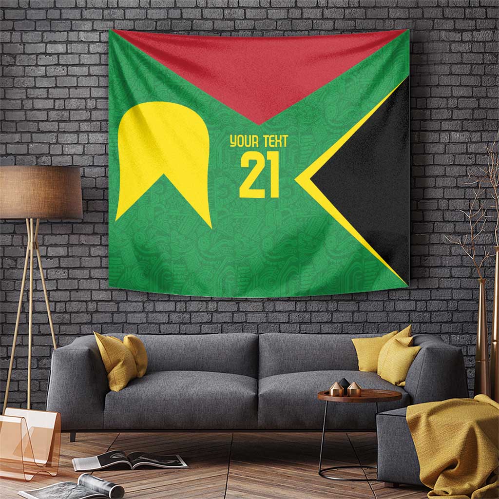 Golden Jaguars Fan Pride Custom Tapestry Support Green Gold and Glory - Wonder Print Shop