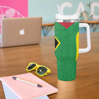 Golden Jaguars Fan Pride Custom Tumbler With Handle Support Green Gold and Glory - Wonder Print Shop