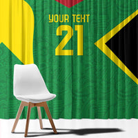 Golden Jaguars Fan Pride Custom Window Curtain Support Green Gold and Glory - Wonder Print Shop