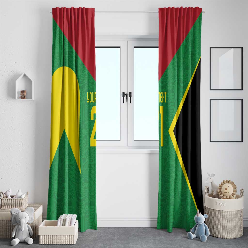 Golden Jaguars Fan Pride Custom Window Curtain Support Green Gold and Glory - Wonder Print Shop