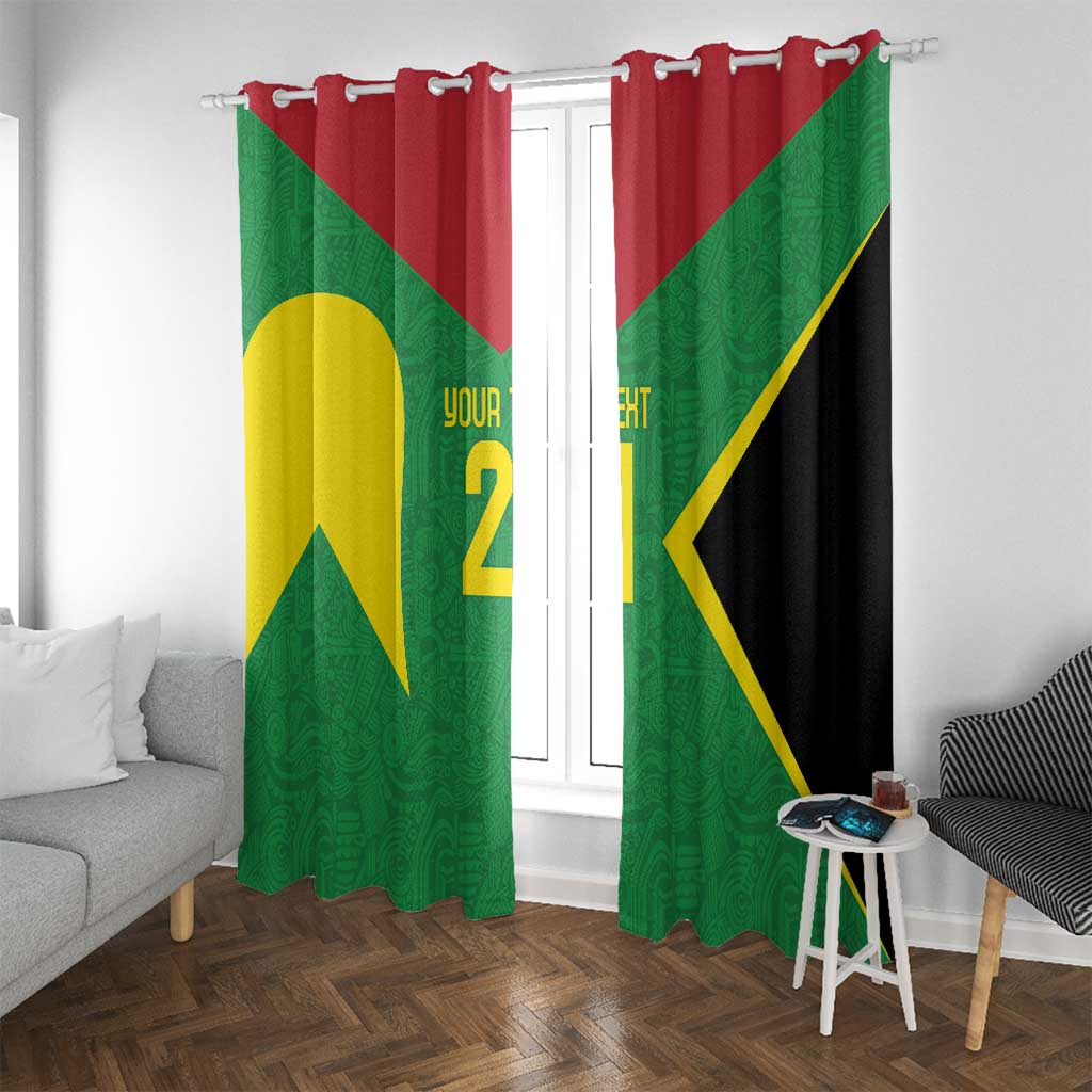 Golden Jaguars Fan Pride Custom Window Curtain Support Green Gold and Glory - Wonder Print Shop