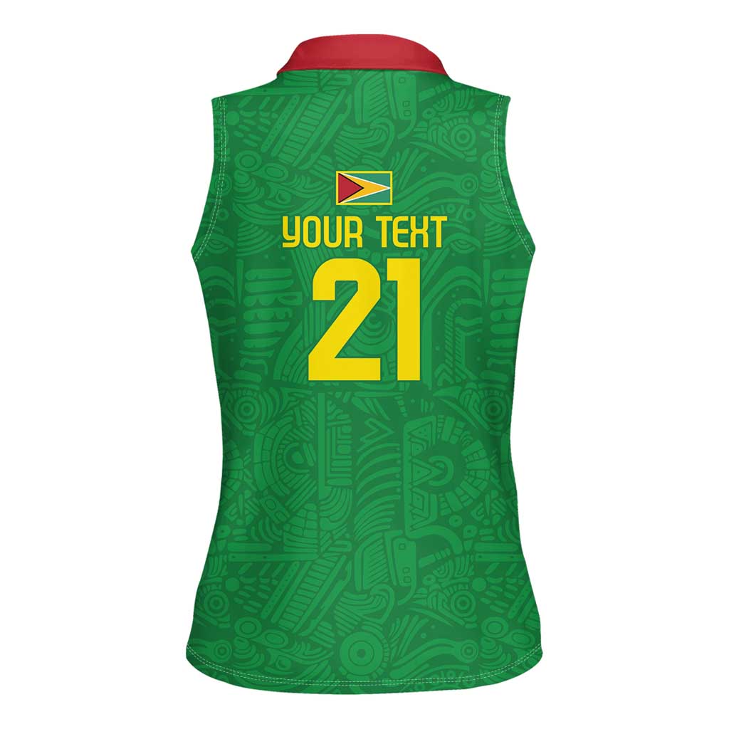 Golden Jaguars Fan Pride Custom Women Sleeveless Polo Shirt Support Green Gold and Glory - Wonder Print Shop