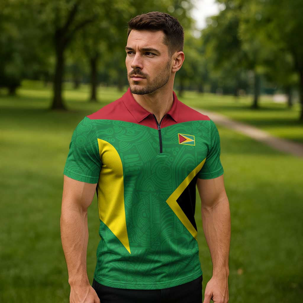 Golden Jaguars Fan Pride Custom Zipper Polo Shirt Support Green Gold and Glory - Wonder Print Shop