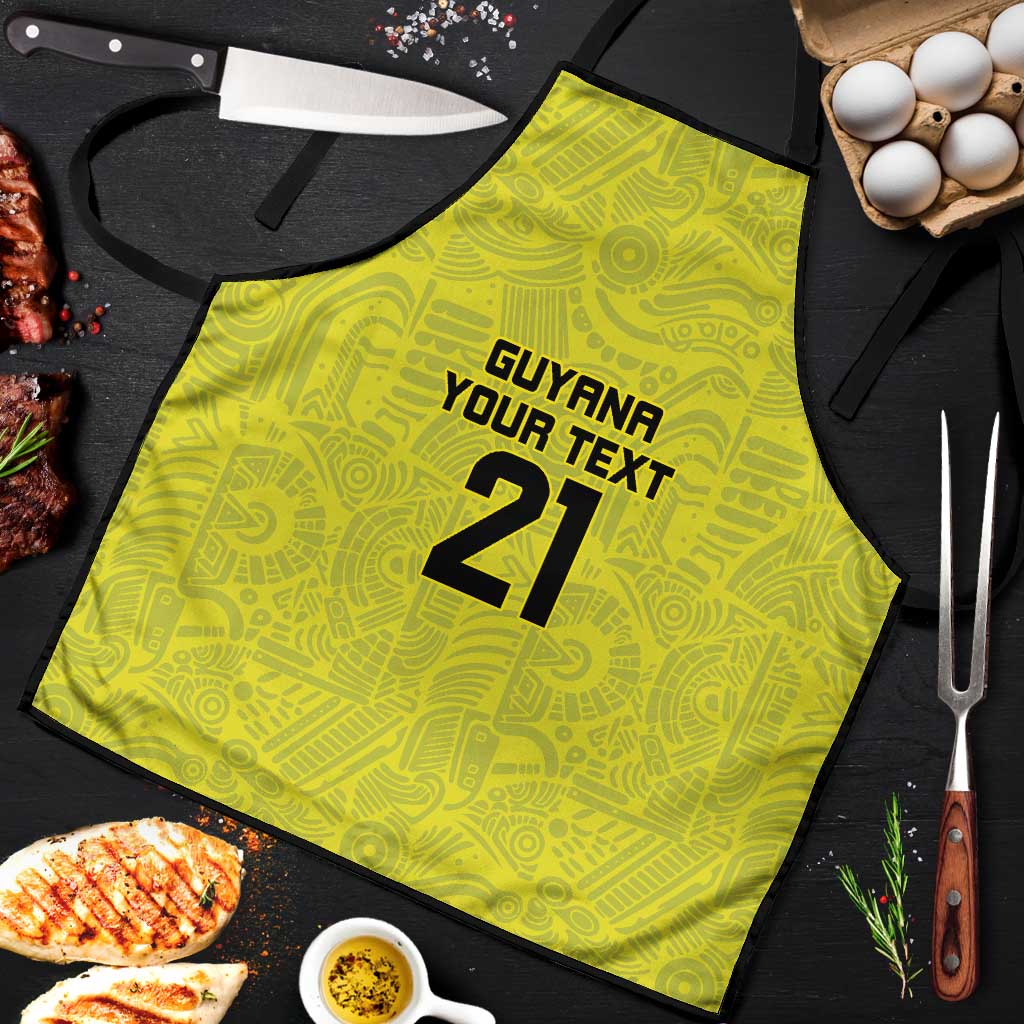 Golden Jaguars Football Custom Apron Proud of Guyana - Wonder Print Shop