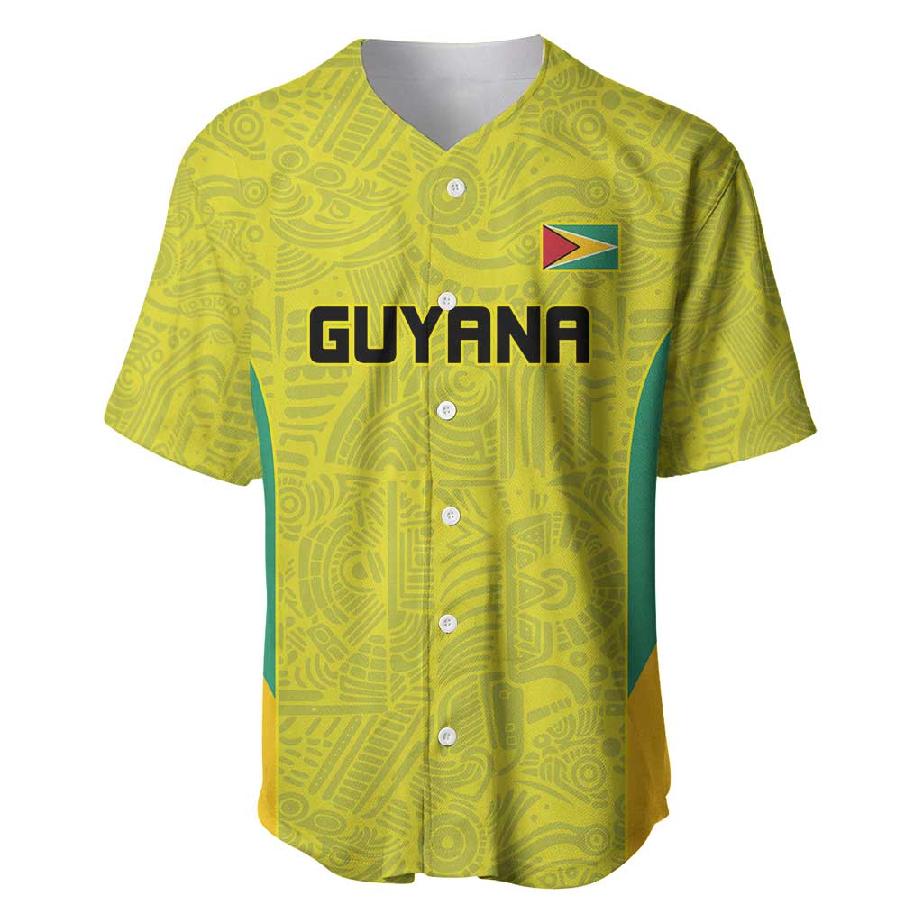 Golden Jaguars Football Custom Baseball Jersey Proud of Guyana - Wonder Print Shop