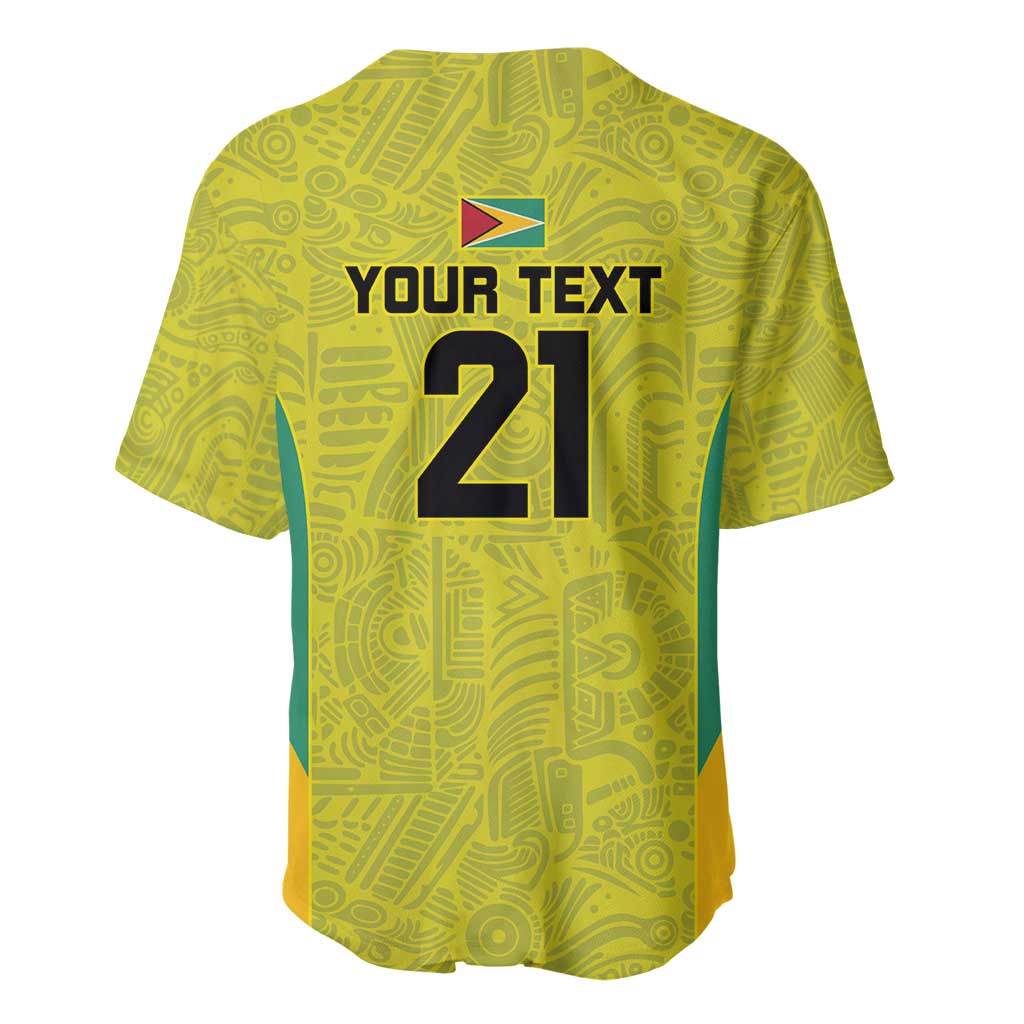 Golden Jaguars Football Custom Baseball Jersey Proud of Guyana - Wonder Print Shop