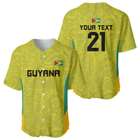 Golden Jaguars Football Custom Baseball Jersey Proud of Guyana - Wonder Print Shop