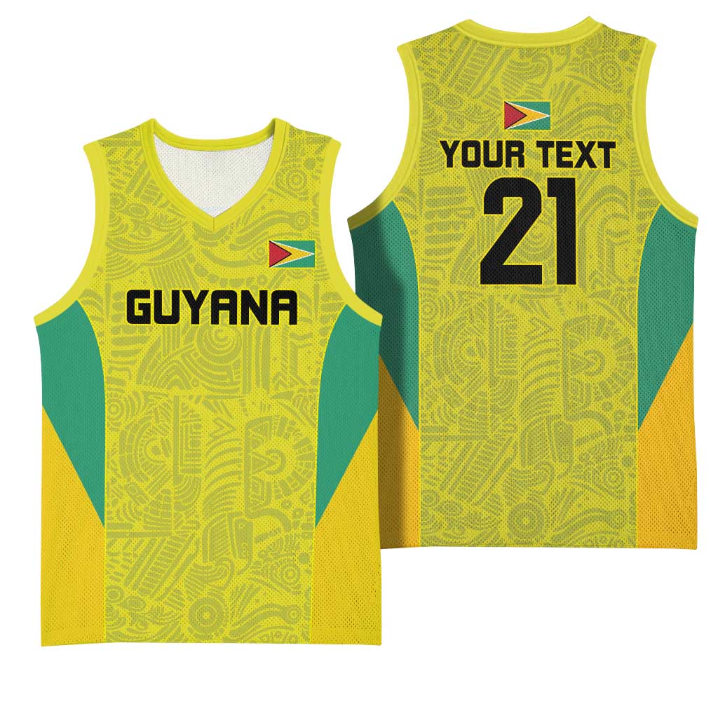 Golden Jaguars Football Custom Basketball Jersey Proud of Guyana - Wonder Print Shop