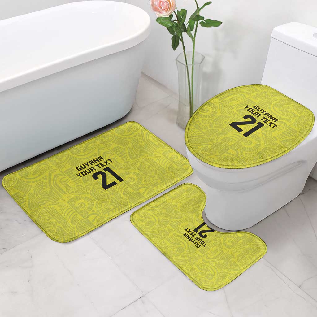 Golden Jaguars Football Custom Bathroom Set Proud of Guyana - Wonder Print Shop